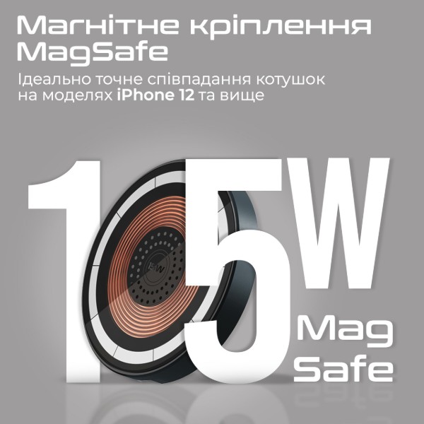 Фото - Уцінка - Бездротовий зарядний пристрій Promate magring