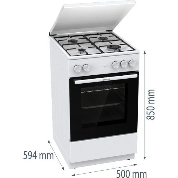 Фото - Плита газовая Gorenje GG 5A14 WJ