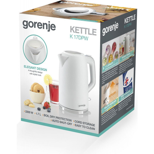 Фото - Уцінка - Електричний чайник Gorenje K17DPW