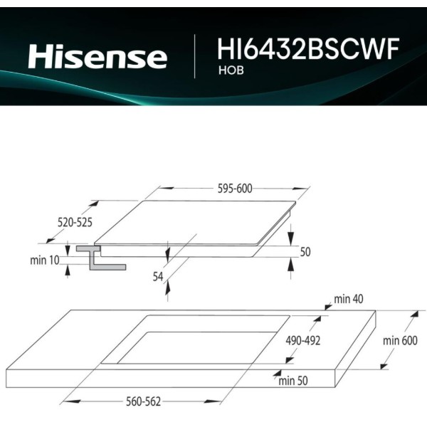 Фото - Варочная панель электрическая Hisense HI6432BSCWF