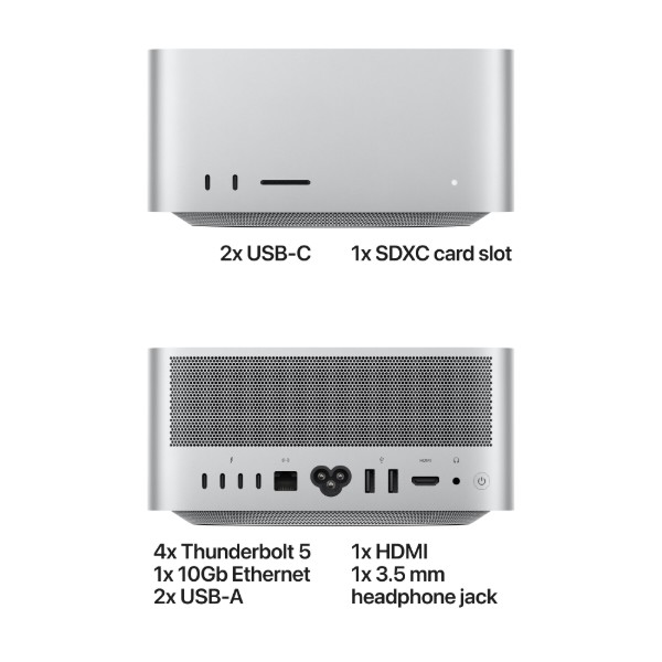 Фото - Настольный компьютер Apple Mac Studio M5 Max 18 core CPU, 32 core GPU, 36GB, 512GB (MHL64)
