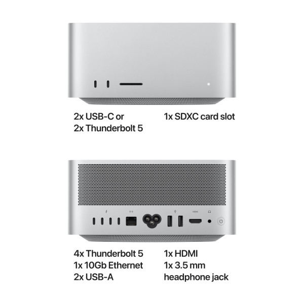 Фото - Настольный компьютер Apple Mac Studio A3389 M3 Ultra 28 core CPU, 60 core GPU, 1TB SSD (MU973)