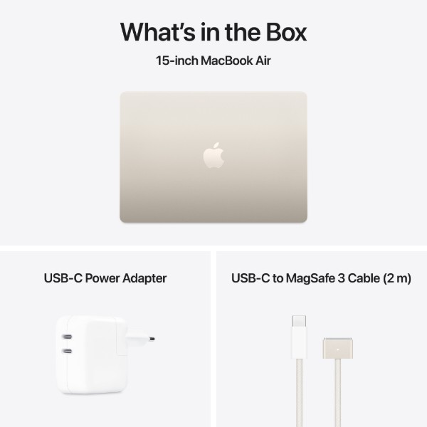 Фото - Ноутбук Apple MacBook Air 15" M4 16Gb/256Gb Starlight (Восстановленный, Как новый)