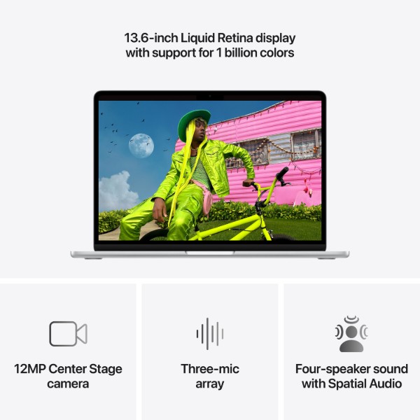 Фото - Ноутбук Apple MacBook Air 13.6 M5 10-core CPU 10-core GPU 24GB 512GB Z1L0001U0 Silver