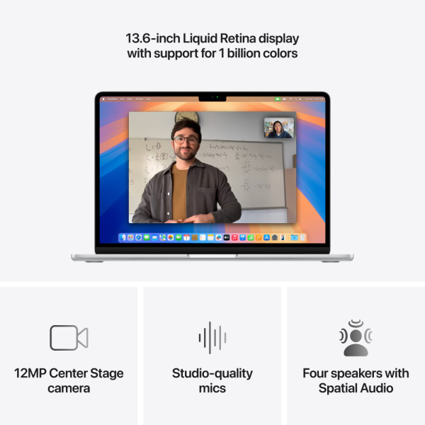 Фото - Ноутбук Apple MacBook Air 13" M4 16GB/256GB Silver (Відновлений, Ідеальний стан)