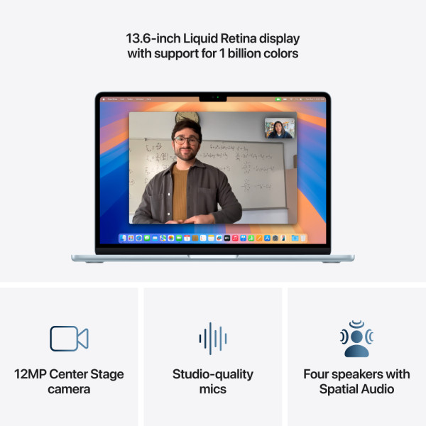 Фото - Ноутбук Apple MacBook Air 13" M4 16GB/256GB Sky Blue (Восстановленный, Почти новый)