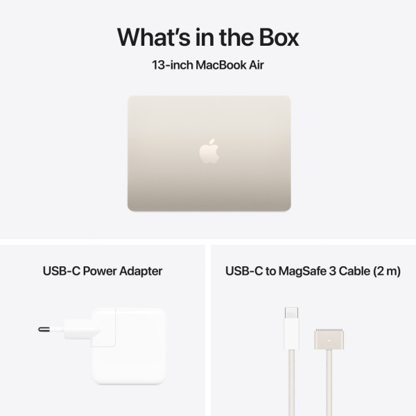 Фото - Ноутбук Apple MacBook Air 13" M4 16GB/512GB Starlight (Восстановленный, Хорошее состояние)