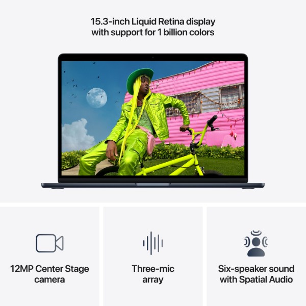 Фото - Ноутбук Apple MacBook Air 15.3 M5 16GB 1TB MDVK4 Midnight