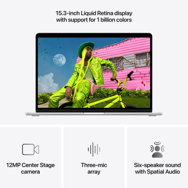 Фото - Ноутбук Apple MacBook Air 15.3 M5 10-core CPU 10-core GPU 24GB 512GB Z1LQ0019D Silver