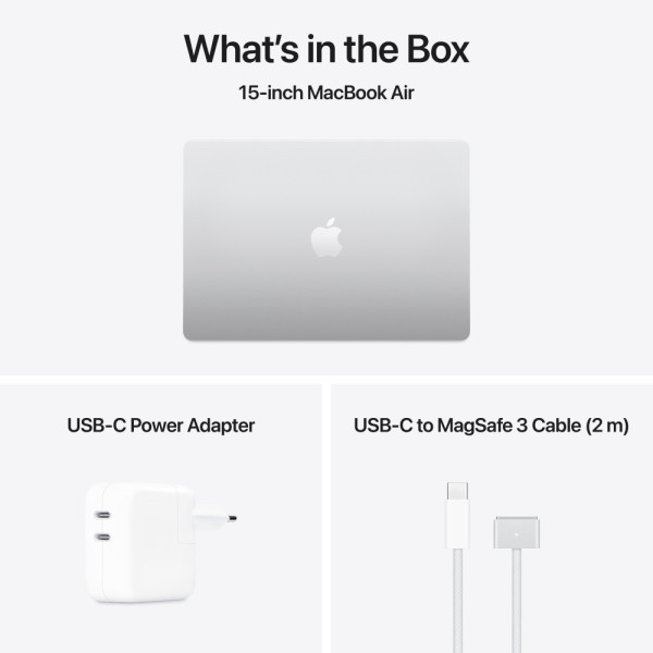 Фото - Ноутбук Apple MacBook Air 15" M4 16GB/512GB Silver (Відновлений, Як новий)