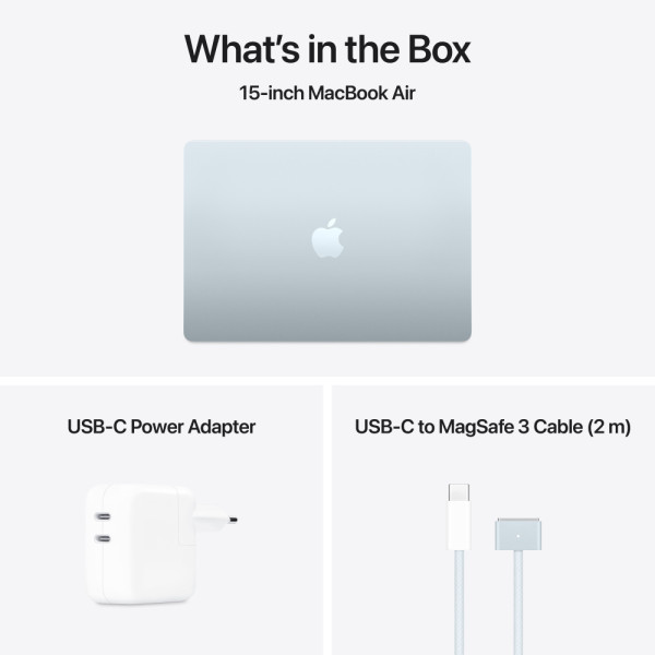 Фото - Ноутбук Apple MacBook Air 15" M4 24GB/512GB Sky Blue (Відновлений, Майже новий)