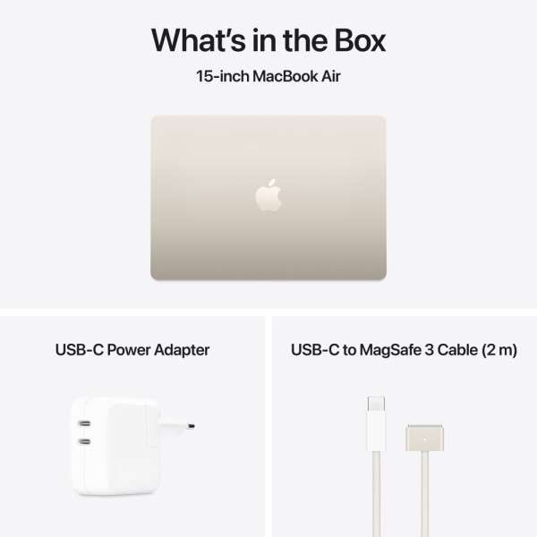 Фото - Ноутбук Apple MacBook Air 15.3 M4 16GB 256GB MW1J3 Starlight