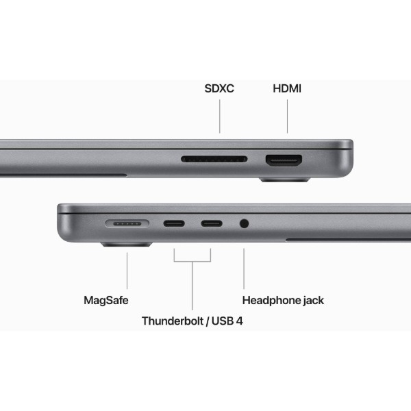 Фото - Ноутбук Apple MacBook Pro 14'' M3 8-core CPU 10-core GPU 1Tb MTL83 Space Gray