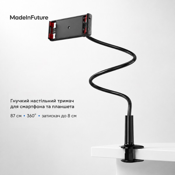 Фото - Подставка для мобильного устройства MadeInFuture T8 Black (MIF91915)