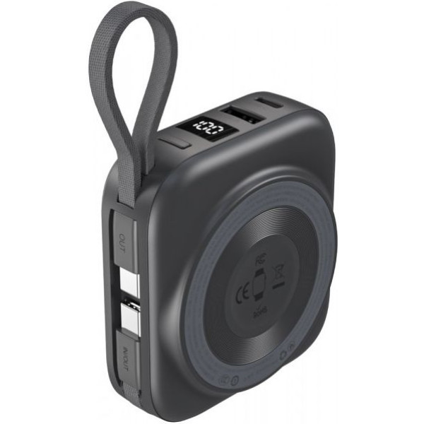 Фото - Батарея мобильная Choetech Magnetic Wireless 10000mAh 22,5W (B697C-BKGY)