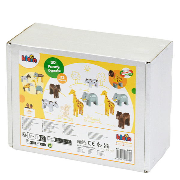 Фото - Ігровий набір для малюка Klein EST - Магнітний пазл про тварин, 8 тварин (0066)