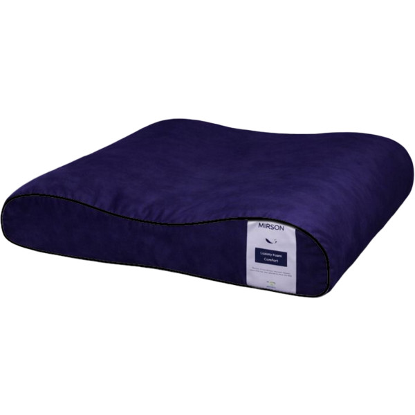Фото - Подушка ортопедическая MirSon №4278 28-0006 Navy blue Velvet (2200006424994)