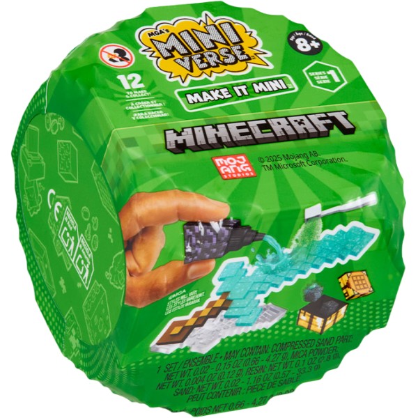 Фото - Коллекционная фигурка MGA's Miniverse Mini Minecraft - СОЗДАЙ ПИКСЕЛЬНОЕ ПРИКЛЮЧЕНИЕ в ассортименте (557272)