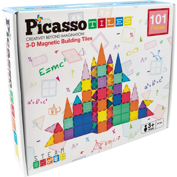 Фото - Магнитный конструктор Trefl PICASSO TILES 101 деталей (22402)