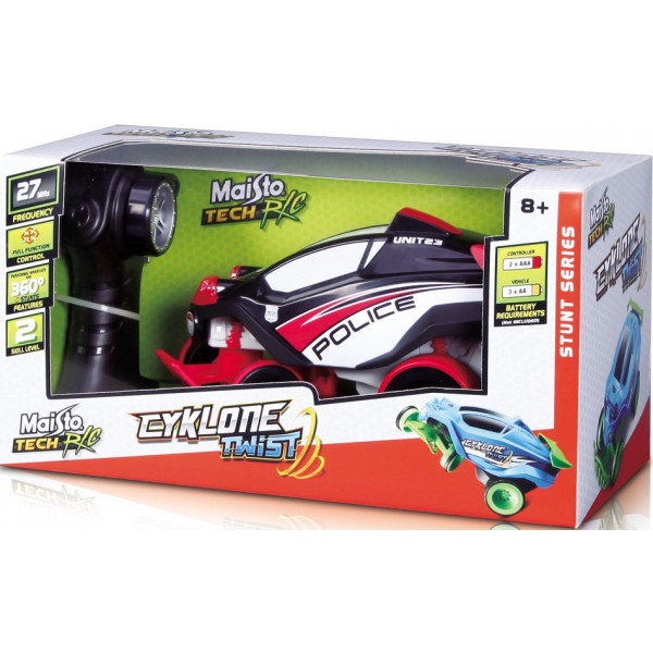 Фото - Радиоуправляемая машинкаMaisto Tech Tech RC Cyklone Twist Бело-красный (82094 white/red)