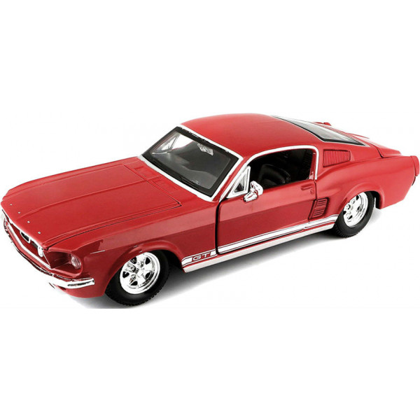 Фото - Колекційна машинка 1:24 Maisto Ford Mustang GT 1967 червоний (31260 red)