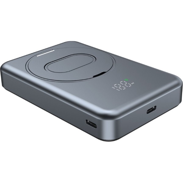 Фото - Батарея мобильная MAKE 10000mAh 22.5W Pro Magnetic Gray (MPB-1010MGR)