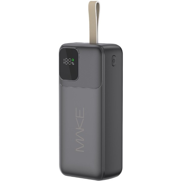 Фото - Батарея мобільна MAKE 30000mAh 65W Black (MPB-306BK)