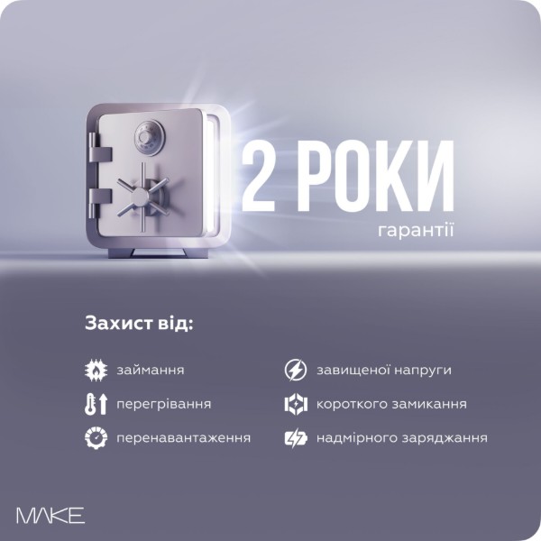 Фото - Мережевий зарядний пристрій MAKE 30W GaN Ultra Slim PD+QC Black (MCW-3022GBK)