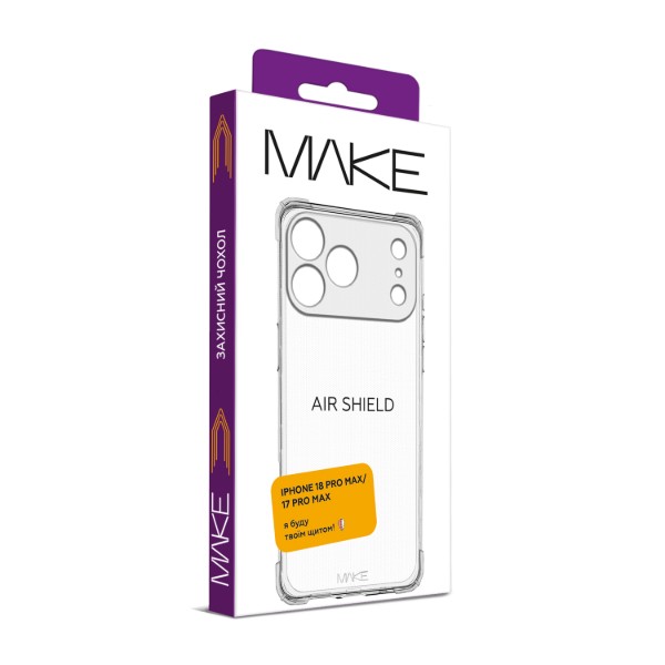 Фото - Чехол для смартфона MAKE AirShield for Apple iPhone 18 Pro Max/17 Pro Max (MCAS-AI18PM/17PM)