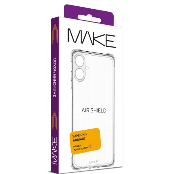 Фото - Чехол для смартфона MAKE AirShield for Samsung Galaxy A08/A07 AirShield (MCAS-SA08/SA07)