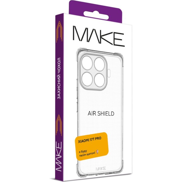 Фото - Чохол для смартфону MAKE AirShield for Xiaomi 17T Pro  (MCAS-X17TP)