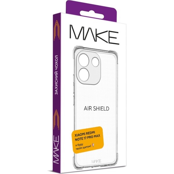 Фото - Чохол для смартфону MAKE AirShield for Xiaomi Redmi Note 17 Pro Max  (MCAS-XRN17PM)