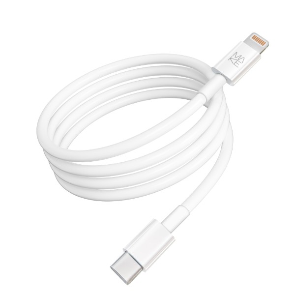 Фото - Кабель MAKE Type-C to Lightning PD 18W 1.2m TPE White (MCB-LT2WH)