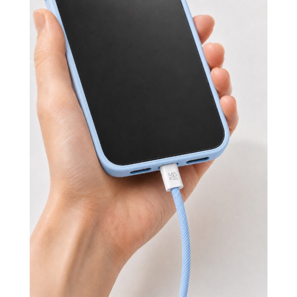 Фото - Кабель MAKE Type-C PD 65W 1m Nylon Blue (MCB-CN1BL)