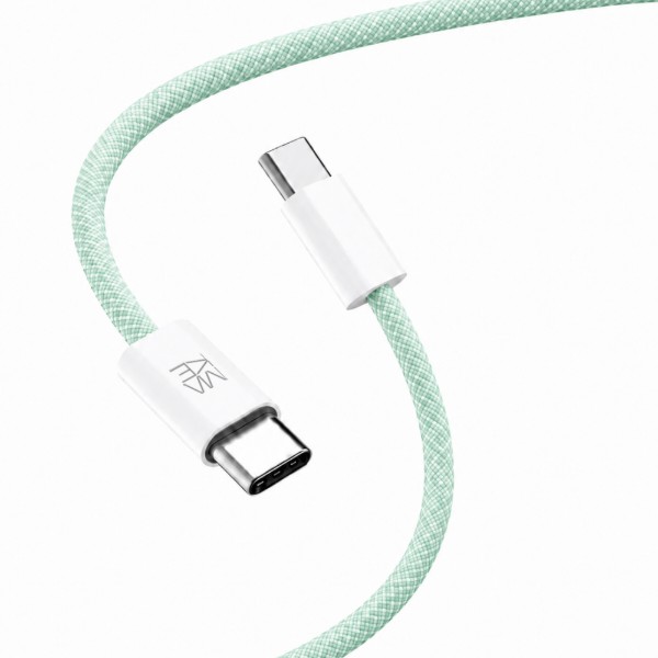 Фото - Кабель MAKE Type-C PD 65W 1m Nylon Green (MCB-CN1GR)