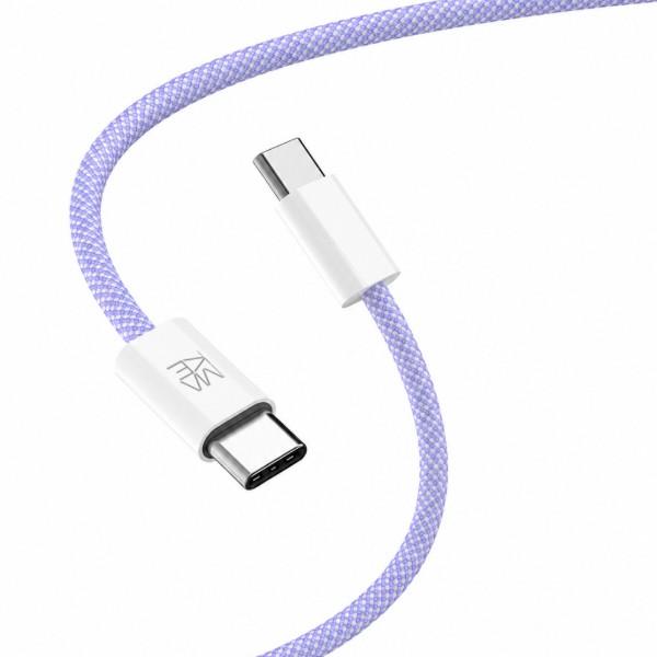 Фото - Кабель MAKE Type-C PD 65W 1m Nylon Purple (MCB-CN1PL)