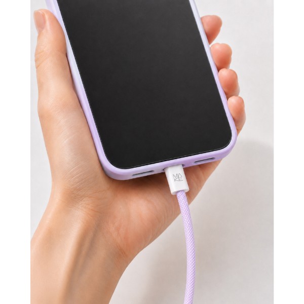 Фото - Кабель MAKE Type-C PD 65W 1m Nylon Purple (MCB-CN1PL)
