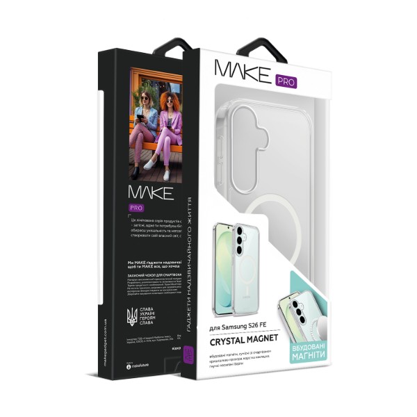 Фото - Чохол для смартфону MAKE Crystal Magnet Pro for Samsung S26 FE (MCCM-SS26FE)