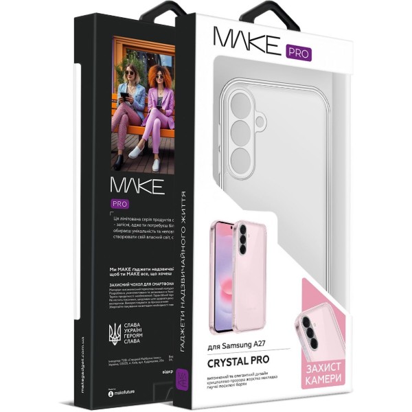 Фото - Чехол для смартфона MAKE Crystal Pro for Samsung A27 (MCC-SA27)