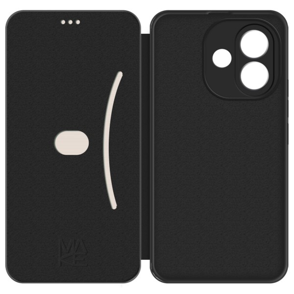 Фото - Чехол для смартфона MAKE Flip for Xiaomi Redmi Note 17 Pro, Black (MCP-XRN17PBK)