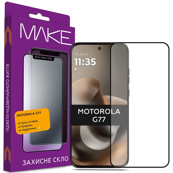 Фото - Захисне скло для смартфону MAKE For Motorola G77 (MGF-MG77)