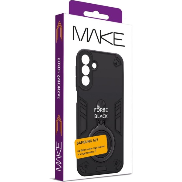 Фото - Чохол для смартфону MAKE Force for Samsung A27, Black (MCRC-SA27BK)