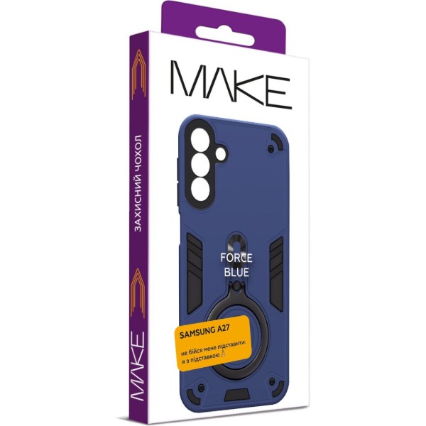 Фото - Чохол для смартфону MAKE Force for Samsung A27, Blue (MCRC-SA27BL)