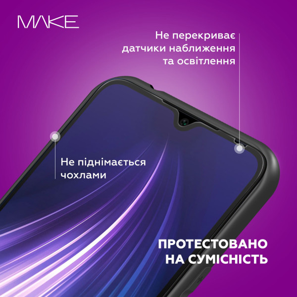 Фото - Защитное стекло для смартфона MAKE For Apple iPhone 17e/16e (MGF-AI17E/16E)