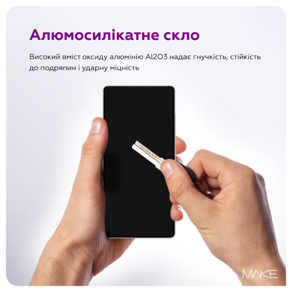 Фото - Захисне скло для смартфону MAKE for Samsung S25 Ultra (MGP-SS25U)