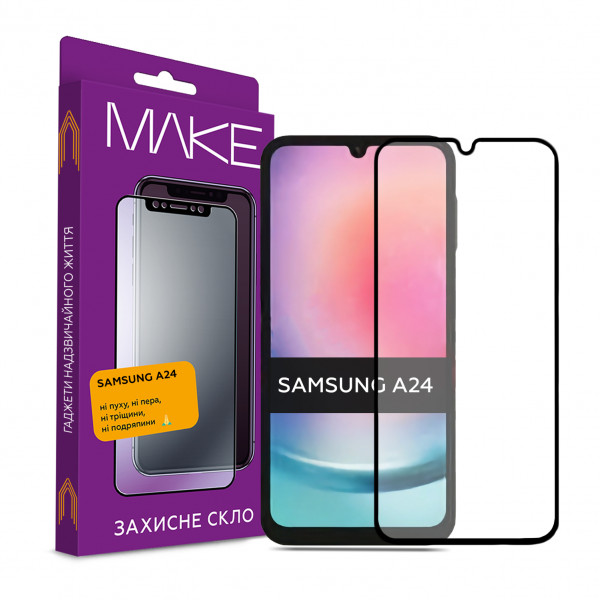 Фото - Захисне скло для смартфону MAKE FCFG Samsung A24 (MGF-SA24)