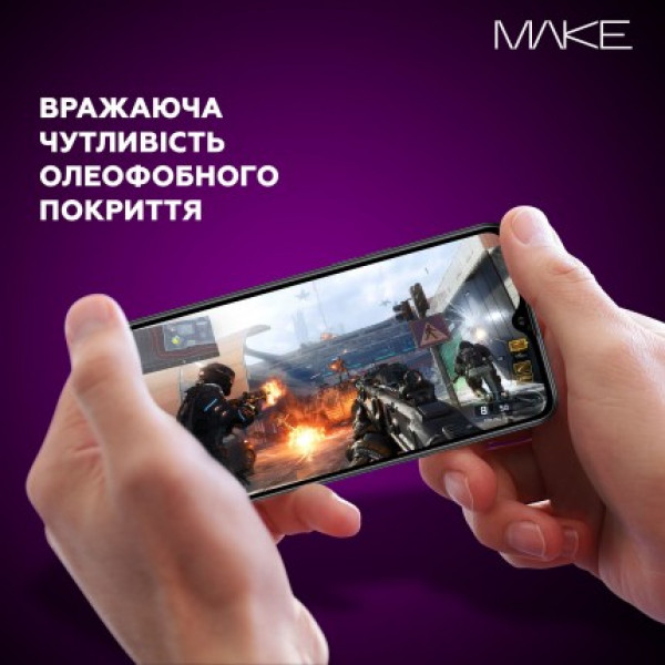 Фото - Захисне скло для смартфону MAKE Full Cover Full Glue Samsung A14 (MGF-SA14)