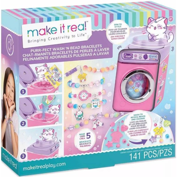 Фото - Набір для виготовлення прикрас Make it Real шарм-браслетів Магічне прання (MR1466)