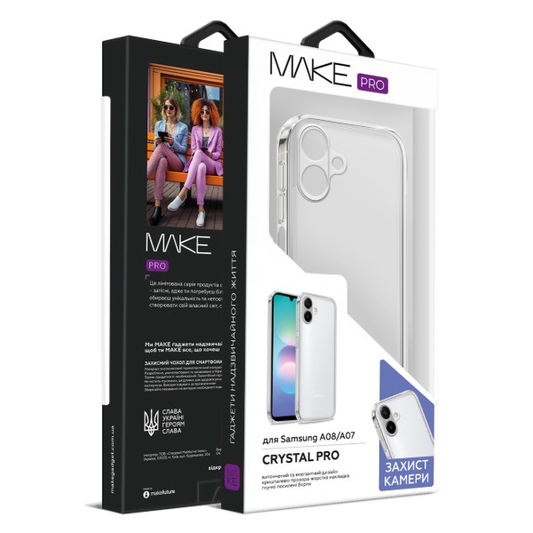 Фото - Чехол для смартфона MAKE Crystal Pro for Samsung Galaxy A08/A07 (MCC-SA08/SA07)