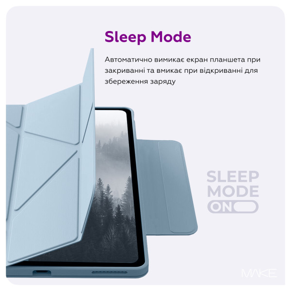 Фото - Чохол для планшету MAKE Origami plus for Apple iPad (A16), Blue (MTCOL-AIA16BL)
